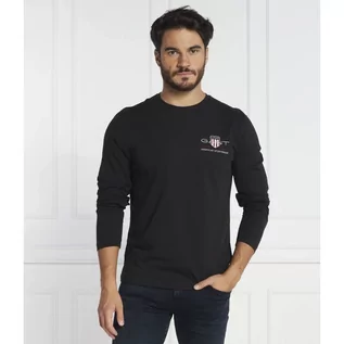 Koszulki męskie - Gant Longsleeve MEDIUM ARCHIVE SHIELD | Regular Fit - grafika 1