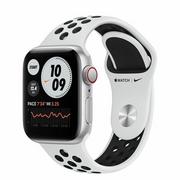 Smartwatch - Apple Watch SE Nike GPS + Cellular 40mm Czarno-biały - miniaturka - grafika 1