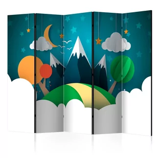 Parawan 5-częściowy - Mały podróżnik II [Room Dividers] (rozmiar 225x172) - Parawany - miniaturka - grafika 1