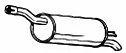 Tłumik końcowy IZAWIT 14.311A 51723622 - Tłumiki - miniaturka - grafika 1