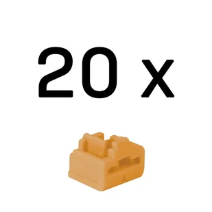 Lindy 47898 bloker portów Blokada portu RJ-45 Pomarańczowy Kopolimer akrylonitrylo-butadieno-styrenowy (ABS) 20 szt. - Kontrola dostępu - miniaturka - grafika 1