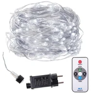 Oświetlenie świąteczne - Lampki choinkowe z pilotem 480 led druciki na prąd biały zimny CL0513 - miniaturka - grafika 1