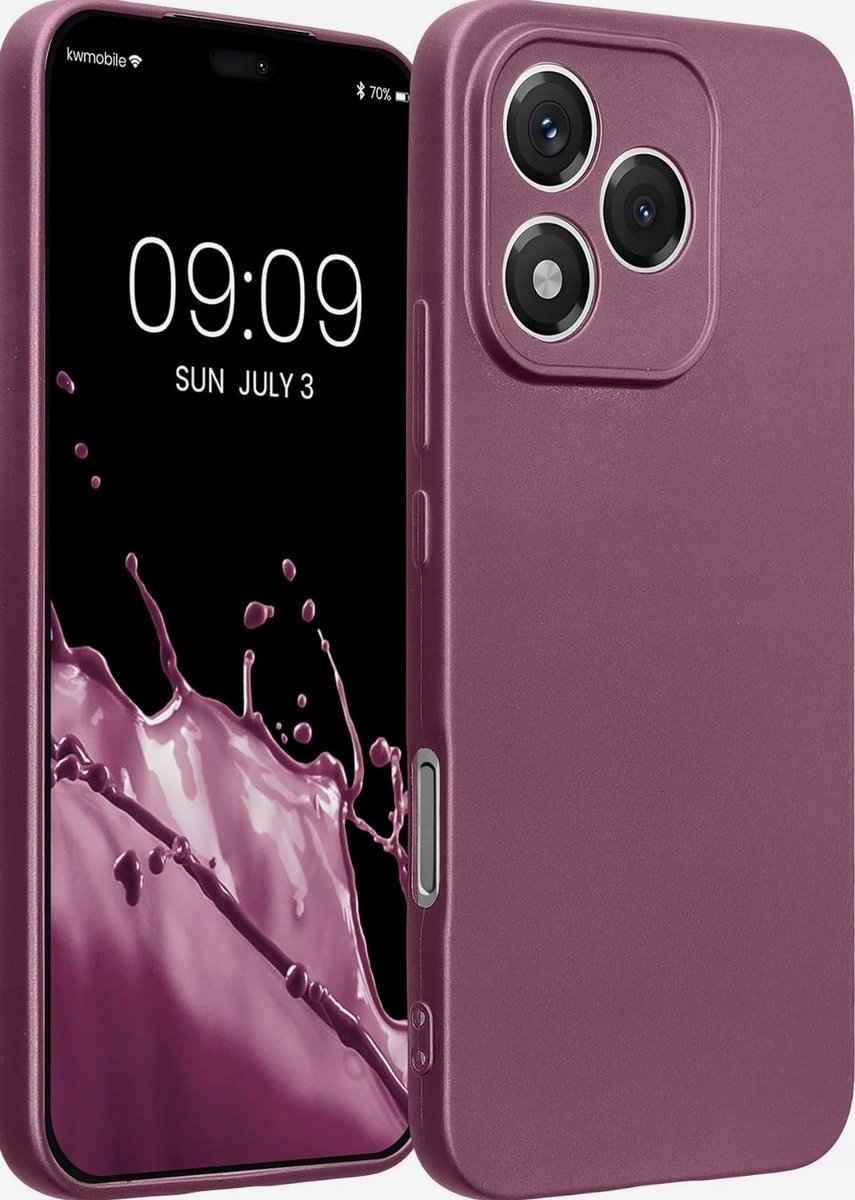 ETUI TELEFON SILIKONOWE MIĘKKIE POKROWIEC OCHRONNY LAWENDOWY BŁYSZCZĄCY