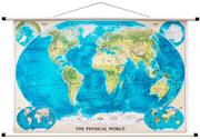 Mapy i plansze edukacyjne - Świat mapa ścienna fizyczna 1:45 500 000 National Geographic - miniaturka - grafika 1