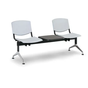 Euroseat Plastikowa ławka Smile, 2-siedzenia + stolik 300342 - Inne meble biurowe - miniaturka - grafika 1