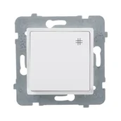 Gniazdka elektryczne - Berker krzyżowy Polmark Tarnów Rosa biały - miniaturka - grafika 1