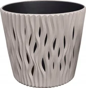Donice - Prosperplast SANDY ROUND Doniczka 22,5 cm, mocca DSR220 - miniaturka - grafika 1