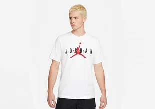 Nike Air Jordan Wordmark Tee White - Koszulki męskie - miniaturka - grafika 1