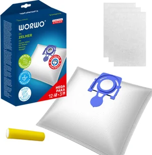 12x Worki do odkurzacza ZELMER Odyssey Meteor 2 Antek ELF 2 3 Clarris Cobra - Worki do odkurzaczy - miniaturka - grafika 1
