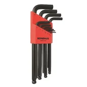 Klucze i nasadki - ZESTAW IMBUSÓW DŁUGICH Z KULKĄ 1.5-10MM, 10SZT. - miniaturka - grafika 1