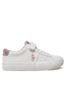 Buty dla dziewczynek - Polo Ralph Lauren Sneakersy RL01214110 Biały - miniaturka - grafika 1
