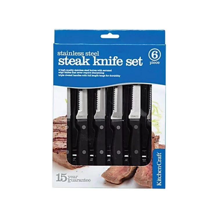 Kitchen Craft Komplet noży do steków MCSTEAK2 (KCSTEAK6)