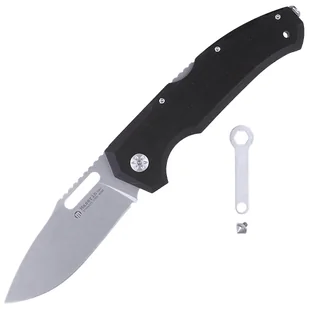 Nóż składany Maserin Nimrod Black G10, Stonewashed M390 by Tommaso Rumici (480/G10N) - Noże - miniaturka - grafika 1