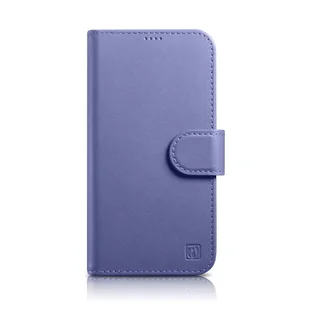 iCarer Wallet Case 2in1 etui iPhone 14 Pro Max skórzany pokrowiec z klapką Anti-RFID jasnofioletowy (WMI14220728-LP) - Etui i futerały do telefonów - miniaturka - grafika 1