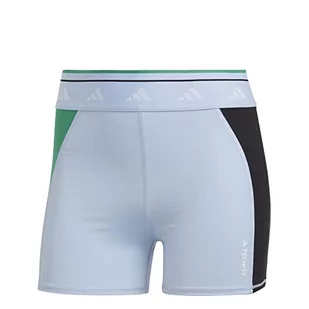 adidas Damskie rajstopy (1/4) Tf Cb Short T, Blue Dawn/Semi Court Green/Black, HS3325, M - Rajstopy - miniaturka - grafika 1