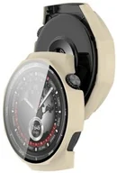 Akcesoria do smartwatchy - Bizon Etui ze szkłem do zegarka Case+Glass Watch do Huawei Watch GT5 Pro 46 mm beżowe - miniaturka - grafika 1