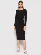 Sukienki - Rinascimento Sukienka koktajlowa CFC0018284002 Czarny Regular Fit - miniaturka - grafika 1