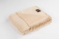 Koce - Koc Bawełniano-Akrylowy 150X200 Jasny Beżowy - miniaturka - grafika 1