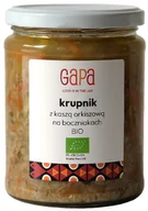 Szybkie dania obiadowe - KRUPNIK Z KASZĄ ORKISZOWĄ NA BOCZNIAKACH BIO 450 g - GAPA - miniaturka - grafika 1