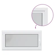 Tablice i flipcharty - vidaXL Okno piwniczne RISOR 120x60 cm uchylno-rozwierne DIN lewe białe - miniaturka - grafika 1