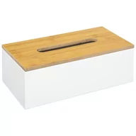Pojemniki łazienkowe - LitigoMeble POJEMNIK NA CHUSTECZKI POKRYWKA PUDEŁKO BAMBUS - miniaturka - grafika 1