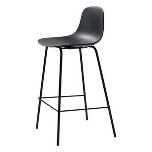 Czarny plastikowy hoker 92,5 cm Whitby – Unique Furniture - Taborety i hokery - miniaturka - grafika 1