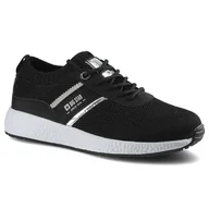 Sneakersy damskie - Czarne Sneakersy Big Star Damskie Półbuty Lekkie - miniaturka - grafika 1