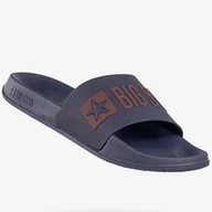 Klapki i japonki męskie - Klapki Męskie BIG STAR Buty Klasyczne Sportowe Granatowe SS174361 43 Granatowy - miniaturka - grafika 1