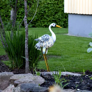 Lampa solarna LED Heron jako figurka czapli - Lampy ogrodowe - miniaturka - grafika 5