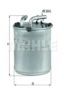Filtr paliwa Mahle KL 778 - Filtry paliwa - miniaturka - grafika 1
