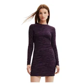 Sukienki - Sukienka damska Desigual Michigan fioletowa mini-XL - miniaturka - grafika 1