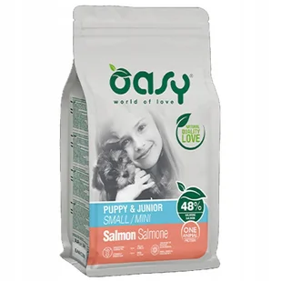 OASY ONE ANIMAL PROTEIN Puppy & Junior - Small/Mini - Łosoś 2,5 kg - Sucha karma dla psów - miniaturka - grafika 1