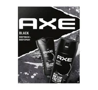 Zestawy kosmetyków męskich - AXE BLACK ZESTAW PREZENTOWY DLA MĘŻCZYZN ŻEL + DEZODORANT W AREOZOLU - miniaturka - grafika 1