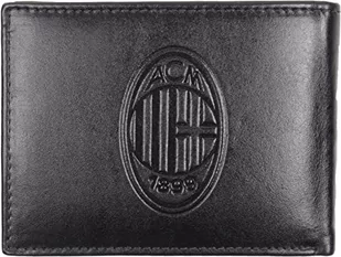 AC Milan 143067, Akcesoria Podróżne-Portfele Unisex-Dorosły, Czarny, Unikalny, Czarny - Portfele - miniaturka - grafika 1