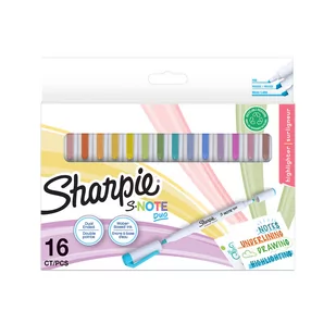 Sharpie S-note DUO Mix kolorów 16 szt. 2182115 - Markery permanentne - miniaturka - grafika 1