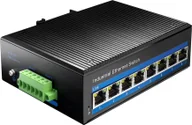 Rozgałęźniki - Cudy SWITCH PoE 8-port 8x30W 10/100 przemysłowy IF1008P - miniaturka - grafika 1