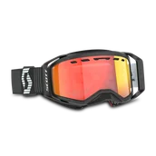 Gogle narciarskie - Gogle na Skuter Śnieżny Scott Prospect 2.0 Enhancer Chrome Czarny/Złamany Biały - miniaturka - grafika 1