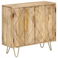 Komody - vidaXL Szafka z litego drewna mango, 80 x 30 x 75 cm - miniaturka - grafika 1