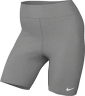 Spodenki damskie - Nike DV7797-063 W NSW NK CLSC HR 8IN Krótkie Spodenki Damskie Dk Grey Heather/Sail Rozmiar XS - miniaturka - grafika 1