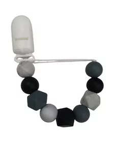 Baby 01440 Zawieszka Do Smoczka Kryształ Black/Grey - Smoczki uspokajające - miniaturka - grafika 1