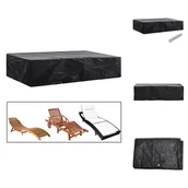Pokrowce na meble ogrodowe - vidaXL Pokrowiec na leżak ogrodowy 8 oczek 218x77x55 cm - Pokrowce ochronne na meble ogrodowe - miniaturka - grafika 1