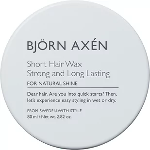 BJÖRN AXÉN Matt Wax Strong Hold 80 ml 80.0 ml - Kosmetyki do stylizacji włosów - miniaturka - grafika 2
