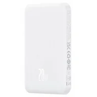 Powerbanki - Baseus Magnetyczny mini powerbank 5000mAh 20W biały - miniaturka - grafika 1