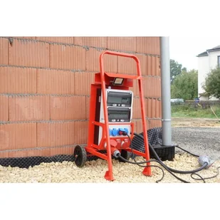 Rozdzielnica budowlana na stojaku z naświetlaczem eXT S/FI SET 32A 2x16A 4x230V schuko Doktorvolt 0027 - Rozdzielnie elektryczne - miniaturka - grafika 7