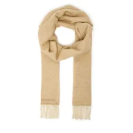 Apaszki i szaliki damskie - Szalik Patrizia Pepe 2F0124/8A681-B866 Beżowy - miniaturka - grafika 1