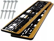 Akcesoria motoryzacyjne - HP Utal Ramki pod tablicę rejestracyjną Złote 2 szt 36495 - miniaturka - grafika 1