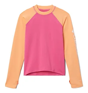Columbia Unisex Bluzka z długim rękawem chroniąca przed słońcem Dziecięca, Sandy Shores - Bluzki damskie - miniaturka - grafika 1