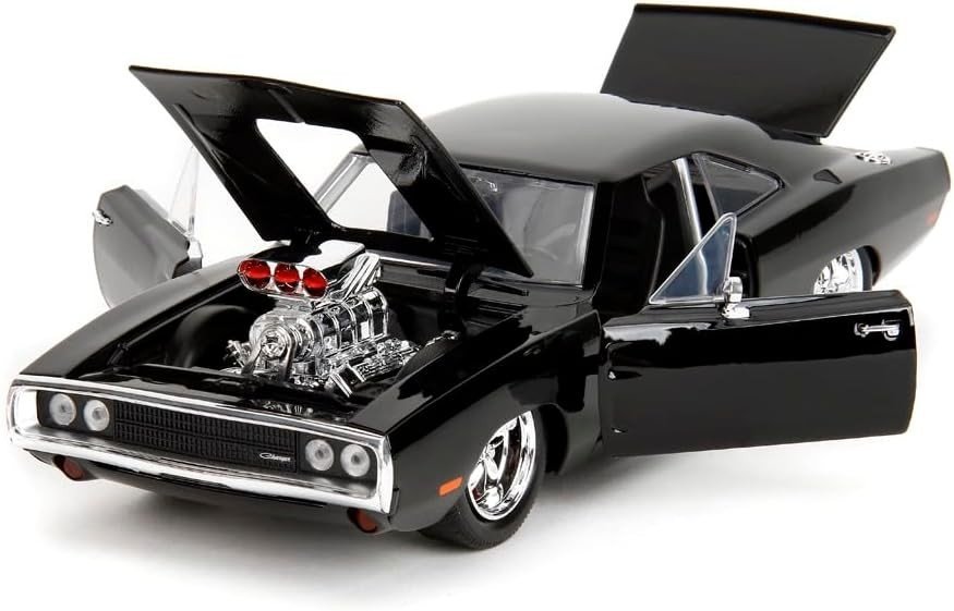 Jada Fast & Furious Dodge Charger R/T 1:24 Czarny z figurką Dom Toretto
