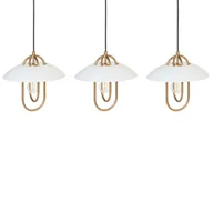 Lampy sufitowe - Lampa wisząca 3-punktowa metalowa złota NATTAI - miniaturka - grafika 1