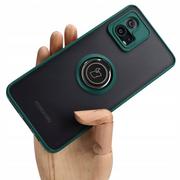 Etui i futerały do telefonów - Bizon Etui Case Hybrid Ring do Motorola Moto G72, ciemnozielone - miniaturka - grafika 1